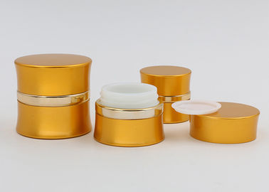 L'or 30ml a givré les pots cosmétiques, petits conteneurs en verre de maquillage de taille mince avec des couvercles