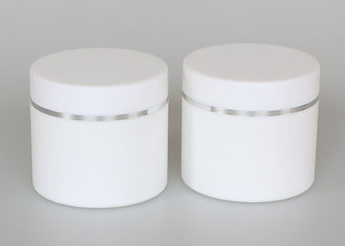 200ml pots cosmétiques en plastique, double pot blanc de mur pour la crème cosmétique