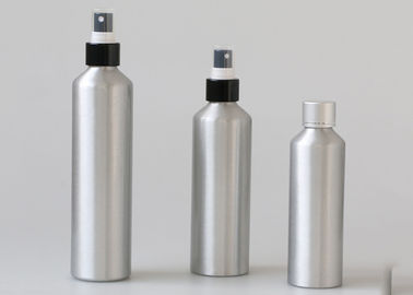 Bouteilles cosmétiques en aluminium argentées, bouteilles en aluminium de lotion de 200ml 300ml