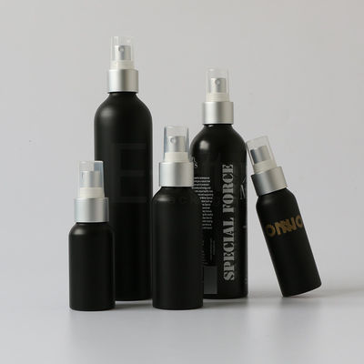 Bouteilles cosmétiques de SVHC OD20 Matte Black Shampoo Conditioner Aluminum