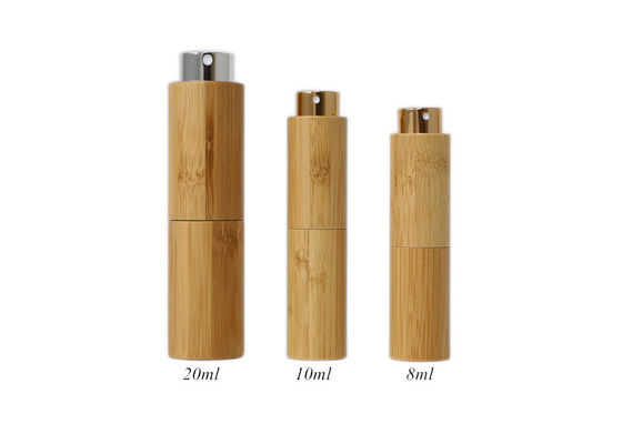 Bouteille en bambou écologique de jet de 20ml Mini Perfume Atomizer Twist Up
