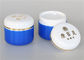 Les pots 50g cosmétiques en plastique hermétiques, plastique bleu minuscule fait sur commande cogne l'emballage d'onguent