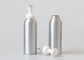 La pompe en aluminium de mousse cosmétique met la couleur en bouteille d'argent de 300ml 500ml de grande taille