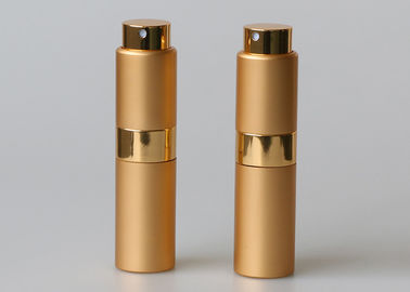 Petite torsion de luxe et Spritz la bouteille de parfum en aluminium de cosmétiques d'atomiseur