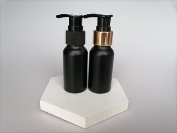 bouteilles cosmétiques en aluminium de la pompe 30ml de bouteille essentielle en aluminium noire mate de compte-gouttes