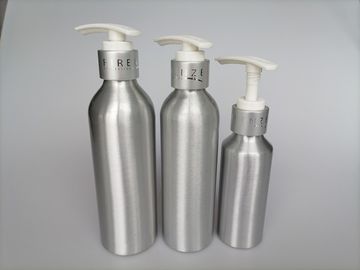 Aluminium argenté de soins de la peau le petit met les bouteilles en bouteille cosmétiques de pompe d'emballage de sérum de visage de la bouteille 120ml de pompe