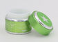 Les petits conteneurs en verre de lotion pour écrème et la couleur verte de soins de la peau de lotions